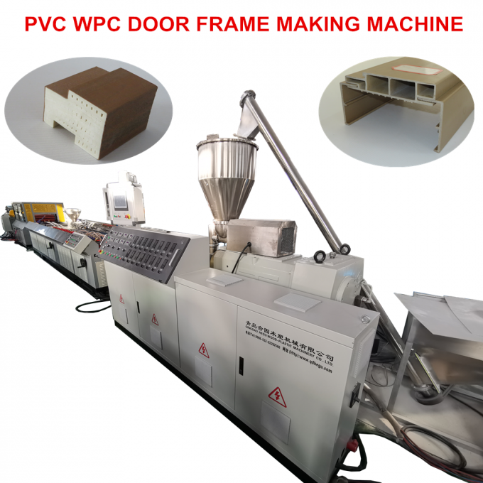 목제 플라스틱 합성물 WPC 문 기계 산업 문 패널 생산 라인 WPC 문 기계 4